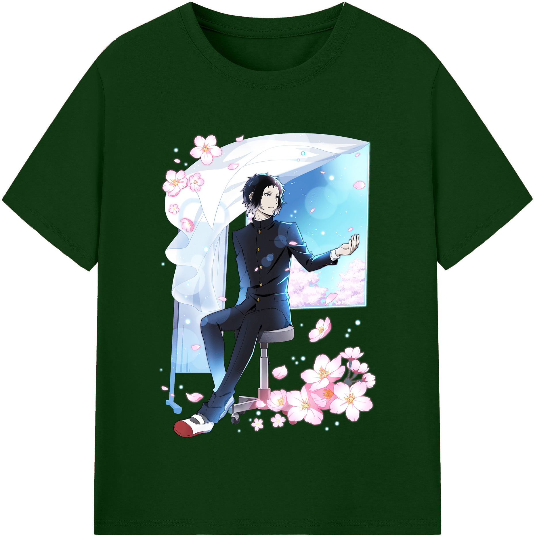 （画像用） 文豪ストレイドッグス Bungo Stray Dogs 綿100％半袖Tシャツ（フロントプリント）